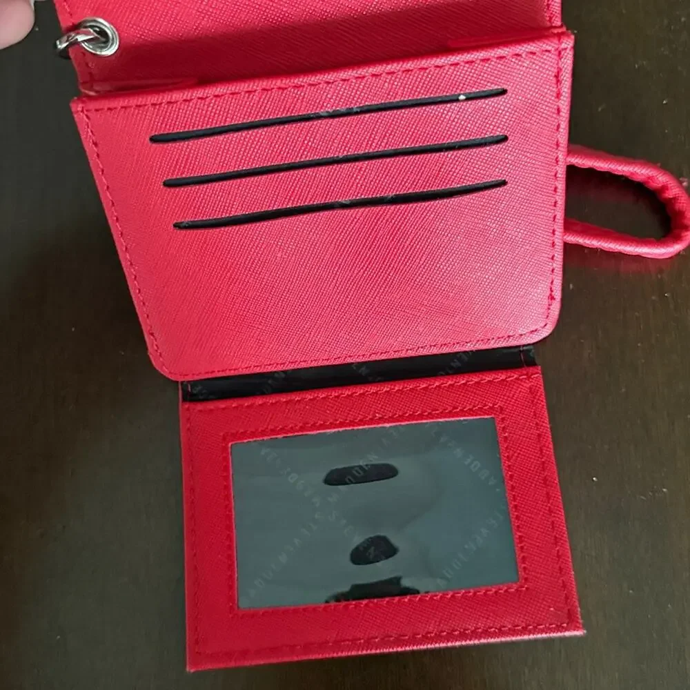 Steve Madden Red Wristlet Wallet with Silver Accents